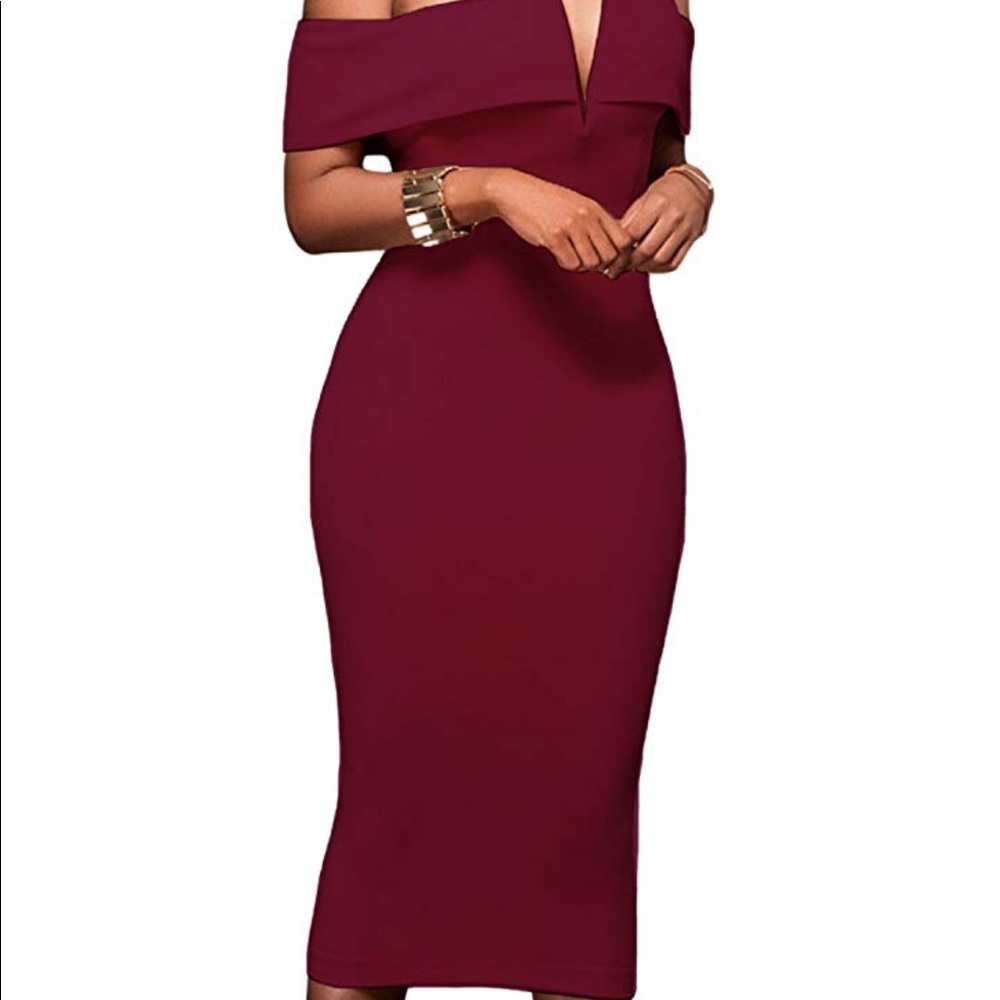 Burgundy Dress